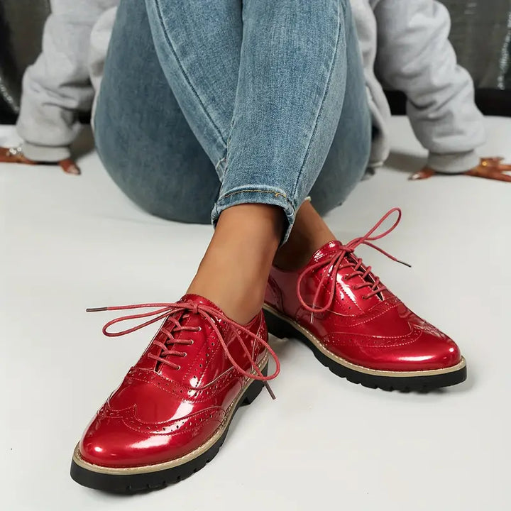 Teddy™ Glossy Brogue Orthopedic Shoes