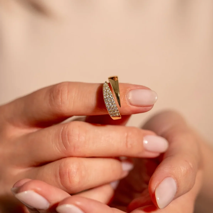 Elegant Gold Ring | Strength, hope and solidarity