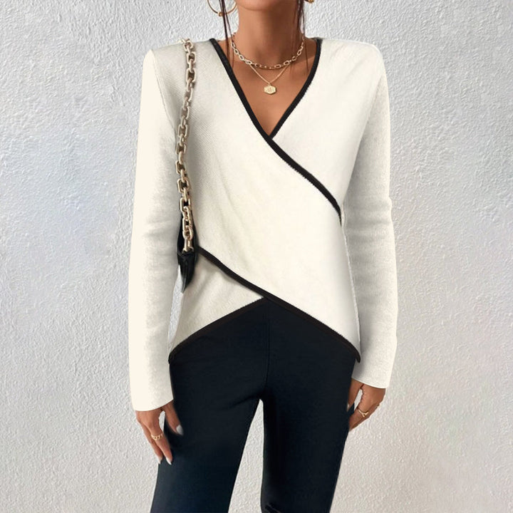 Yvette™ Elegant V-neck Sweater
