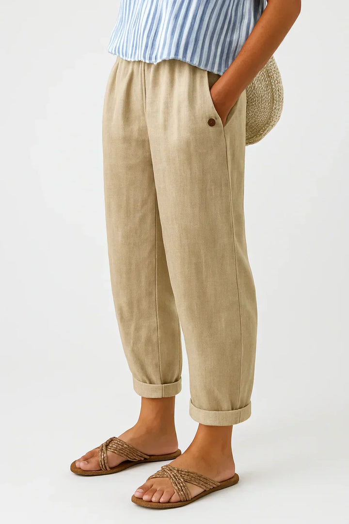 Harper™ Timeless Linen-Cotton Trousers