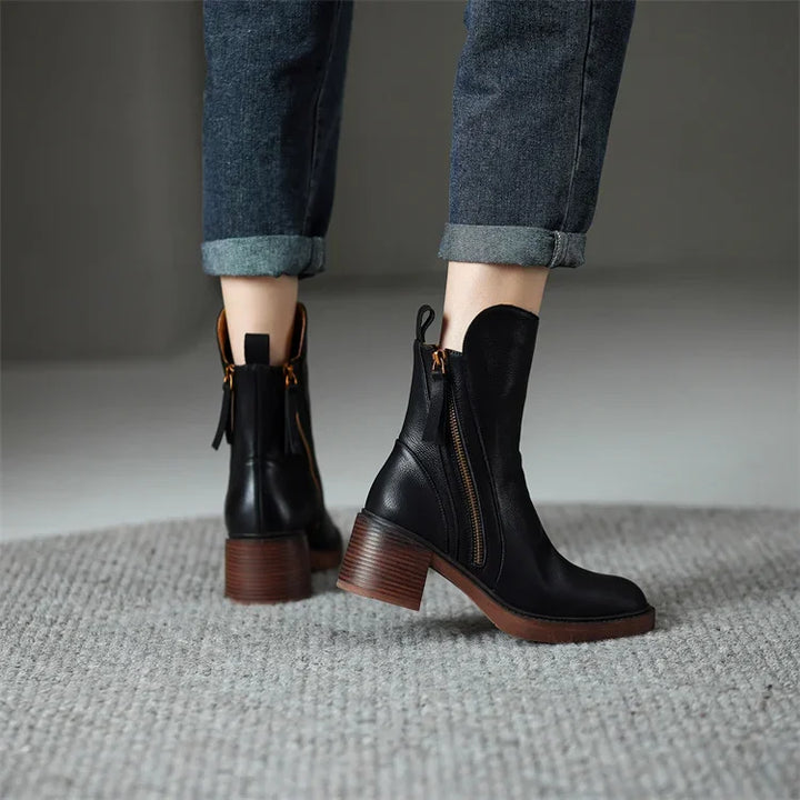Margaret™ Elegant Leather Boots