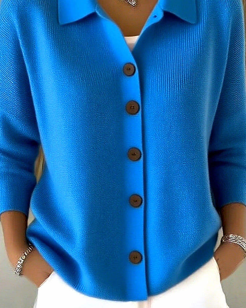 Classic Casual Button Knit Cardigan