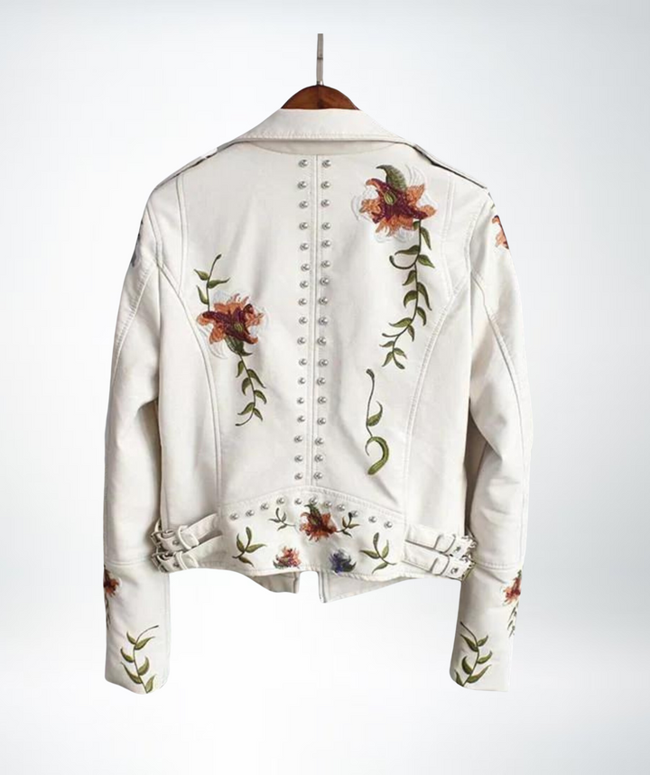 Rose™  Ladies Floral Leather Jacket
