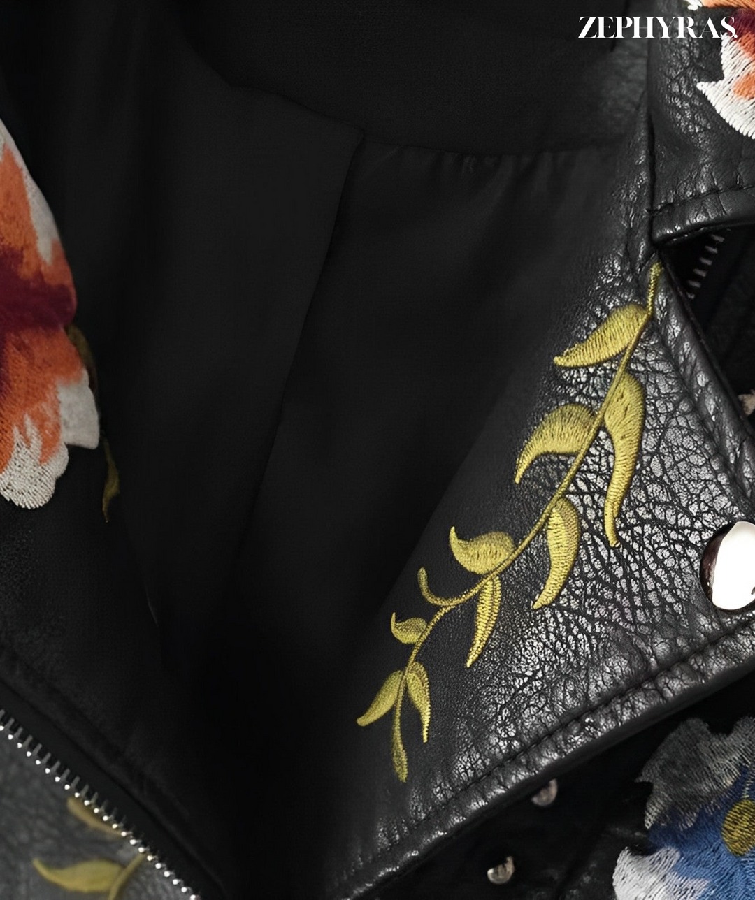 Rose™  Ladies Floral Leather Jacket