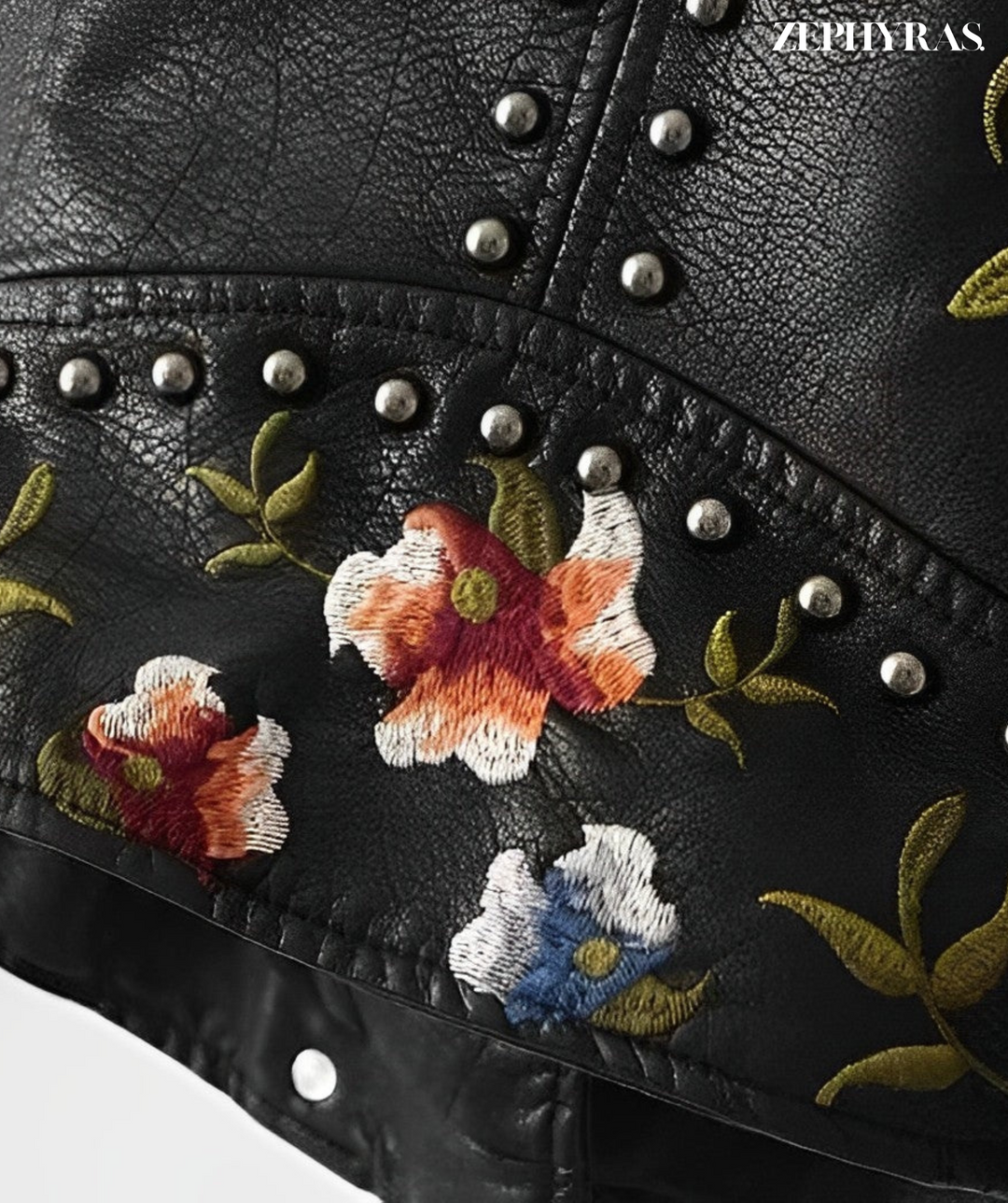 Rose™  Ladies Floral Leather Jacket