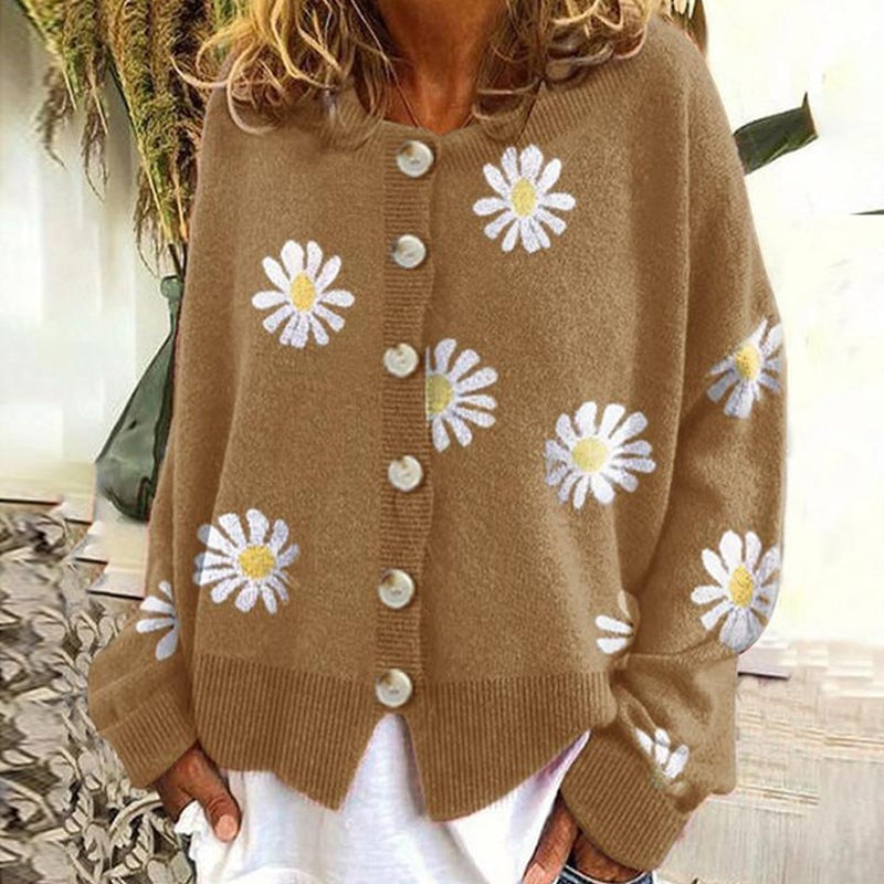 Angel™  Cute Cardigan With Daisies