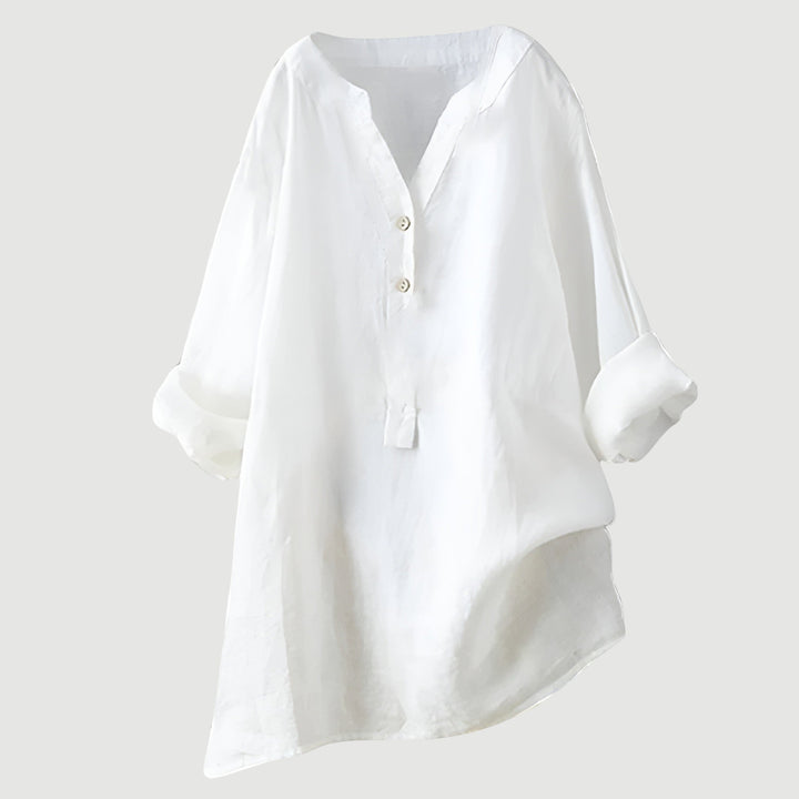 Angela™ | Airy and Comfortable Linen Shirt with Buttons