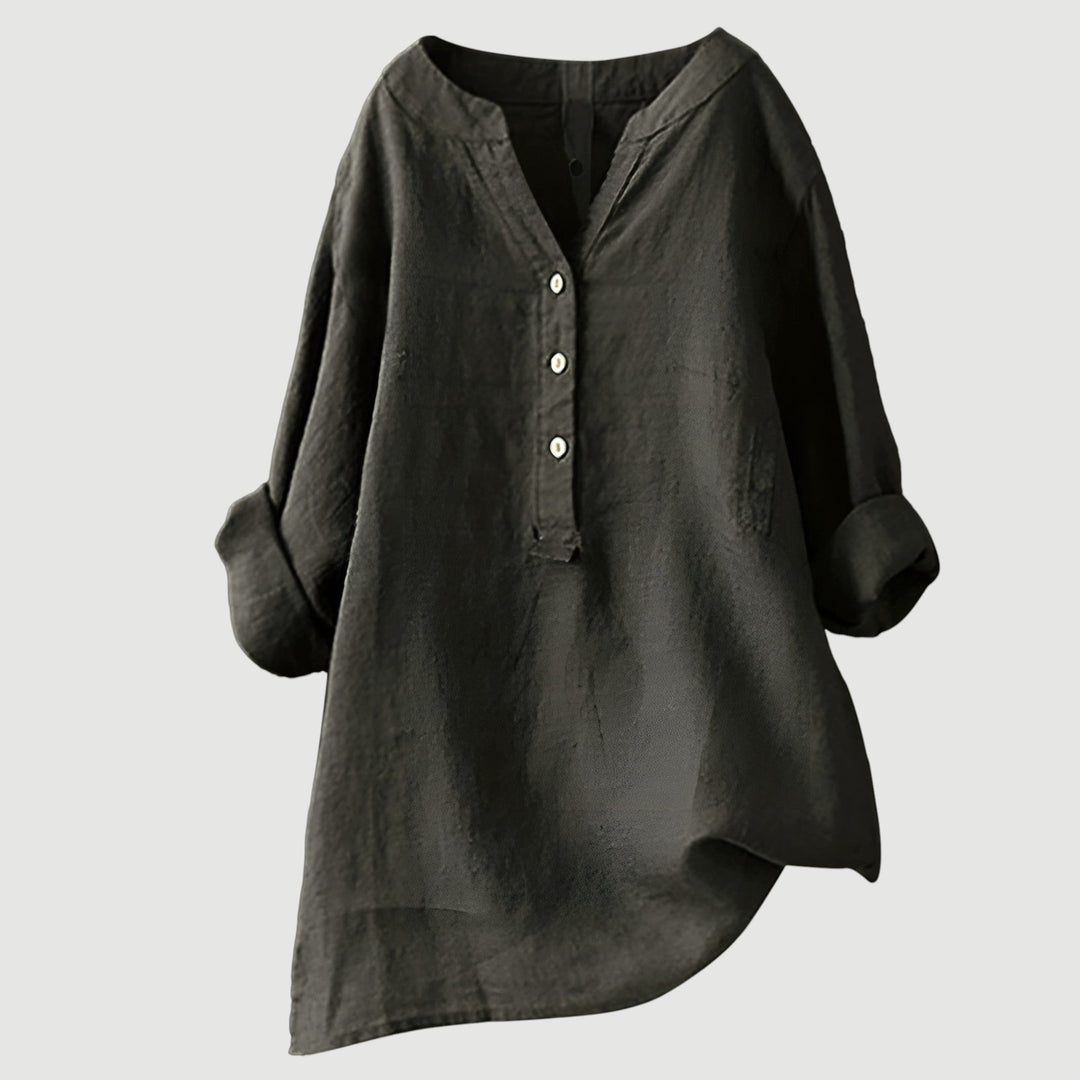 Angela™ | Airy and Comfortable Linen Shirt with Buttons