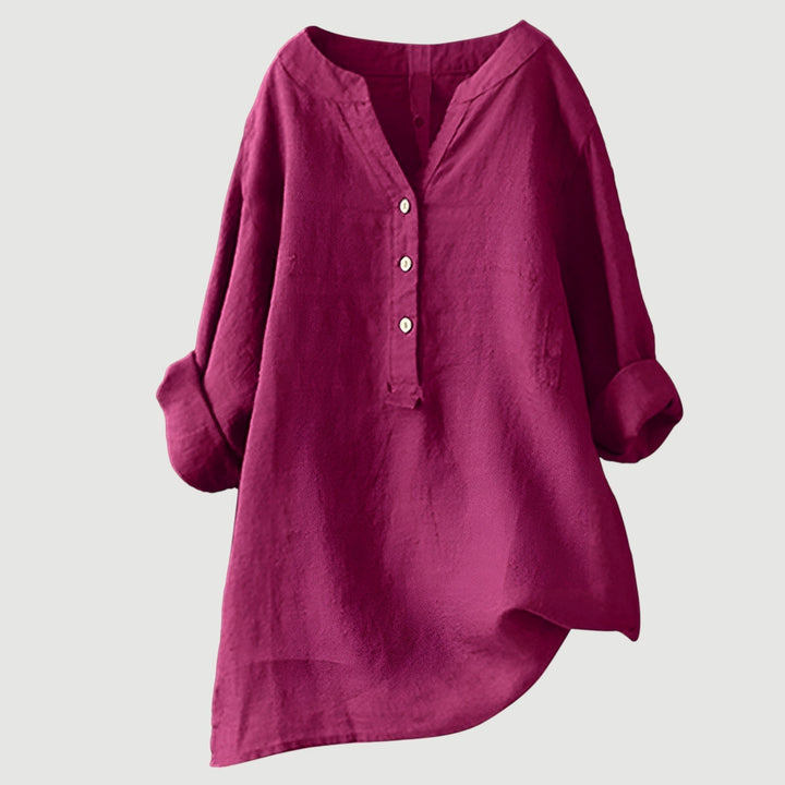 Angela™ | Airy and Comfortable Linen Shirt with Buttons