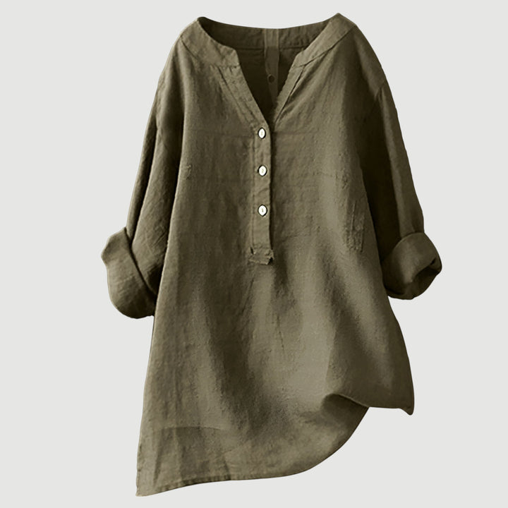 Angela™ | Airy and Comfortable Linen Shirt with Buttons