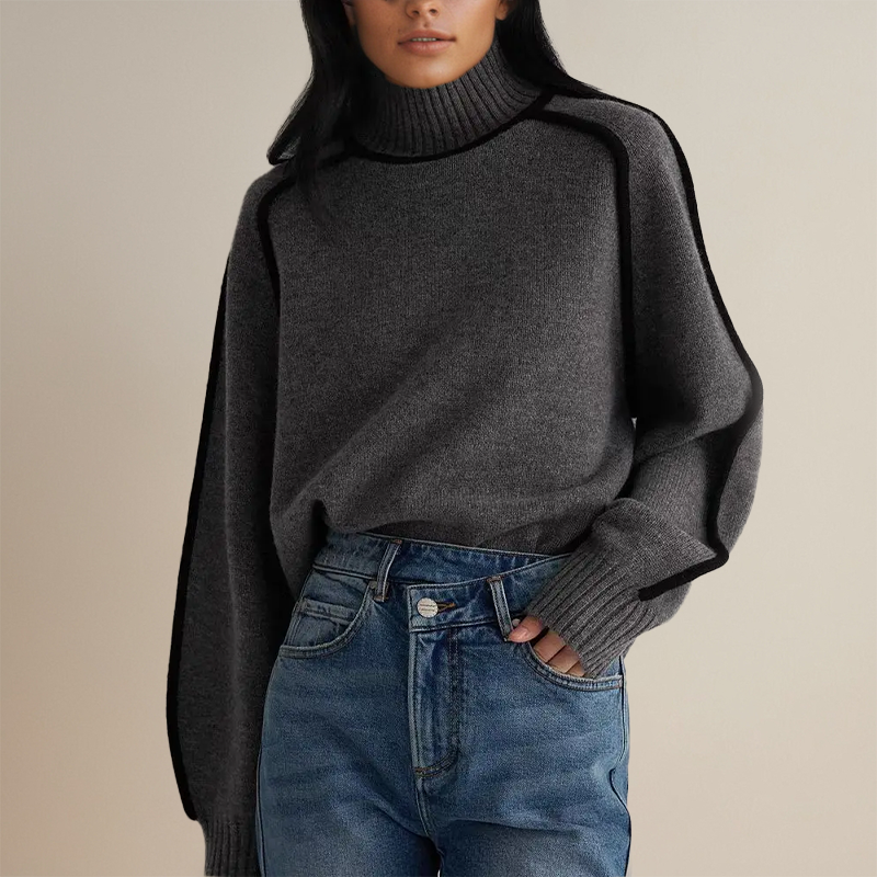 Angelina™ Knitted Turtleneck Sweater