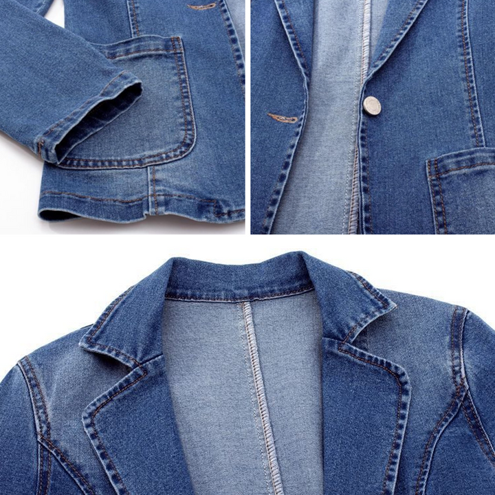 Mellie™ Classic Denim Blazer