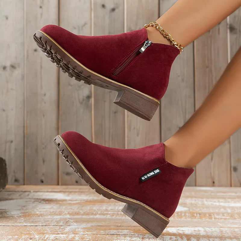 Mary™ Thick Sole Ankle Boots