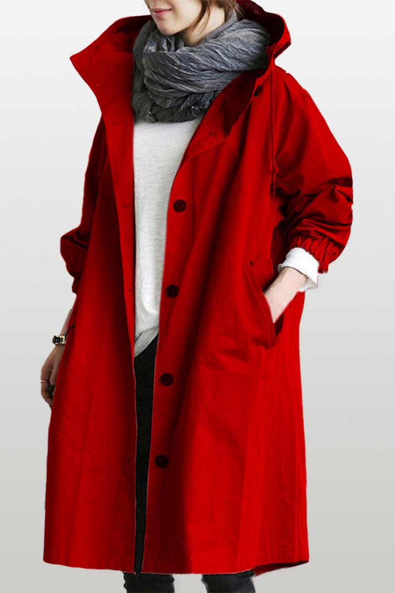 Rachel™ Water-Resistant Oversized Hooded Windbreaker
