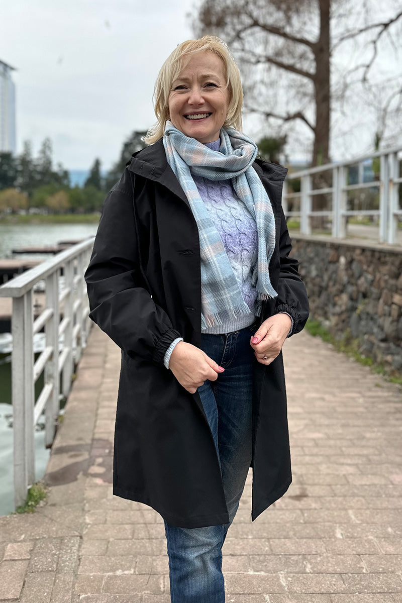 Rachel™ Water-Resistant Oversized Hooded Windbreaker