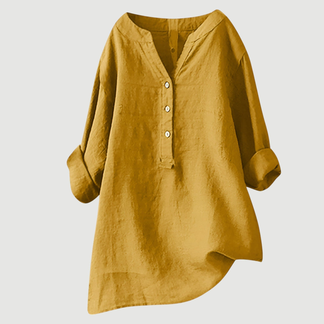 Angela™ | Airy and Comfortable Linen Shirt with Buttons