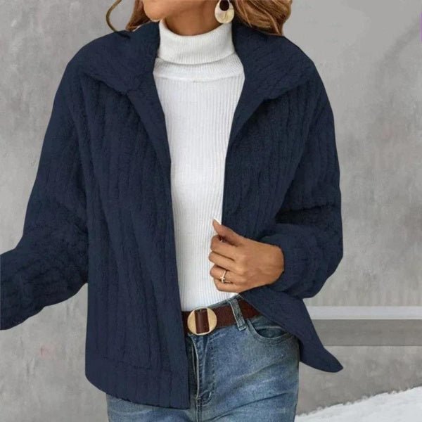 Stacey Casual Plush Cardigan
